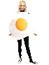 Halloween Adult Male and Female Couple Poached Egg Bacon Party Costumes Funny Food Cosplay Costumes