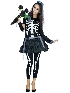 Ghost Skeleton Costume Dress Adult Halloween Cosplay Skull Dress Party Carnival Costume