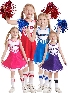 Children's Cheerleading Costume Baby Girl Cheerleading Costume Stage Performance School Cheerleading Costume