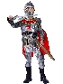 Children's Halloween General Warrior Costume Stage Makeup Carnival Silver Crusader Knights Party Costume Costume