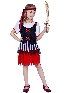 Halloween Kids Little Girl Striped Pirate Princess Show Costumes Girl Pirate Party Costume Show Costumes