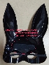 Plus Sponge Adult Black Bunny Girl Mask Halloween Bunny Mask Masquerade Ball Show Rabbit Ears