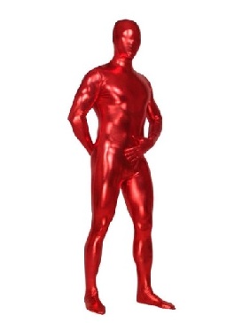 Perfect Red Zentai Costume Shiny Metallic Unisex Zentai Suit Holiday Costume