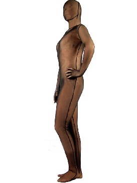 Brown Velvet Unisex Zentai Suit Holiday Costume