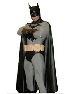 Movie and Television Animation Superhero Cosplay Batman Costume Zentai Lycra Tights Fullbody
