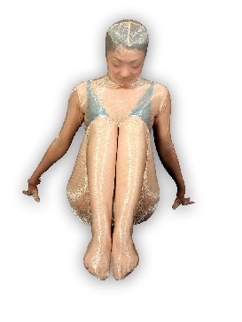 Flesh-colored Tansparent Lycra Silk Zentai Catsuit Tights