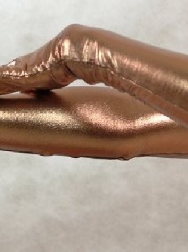 Zentai Brown Zentai Costume Shiny Metallic Gloves