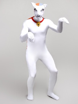 White Animal Monster Cartoon Full Body Morph Costume Halloween Spandex Holiday Unisex Cosplay Zentai Suit