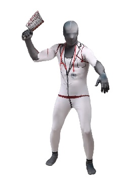 Horrible Doctor Full Body Morph Costume Halloween Spandex Holiday Unisex Cosplay Zentai Suit