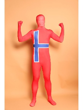 Sweden National Flag Full Body Morph Costume Halloween Spandex Holiday Unisex Cosplay Zentai Suit
