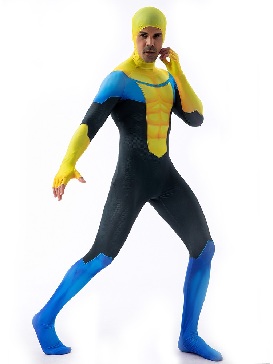 Hero Costume Invincible Young Man Fullbody One-piece Tights Cosplay Catsuits