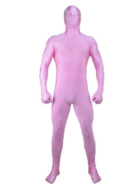 Pink Second Skin Clothing Full Body Tights Lycra Spandex One-piece Catsuits