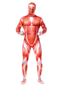 Second Skin Clothing Attack on Titan Elastic Lycra Spandex Full Body Muscle Fitness Catsuits