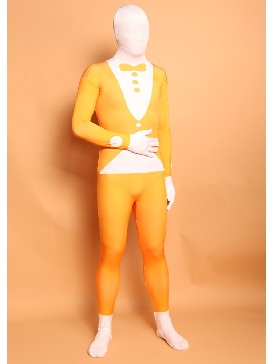 Jumpsuits Orange Suit Pattern Lycra Spandex Tights Full Body Catsuits