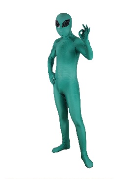 Lycra 3D Printed Alien Cosplay Halloween Costume Zentai Suit