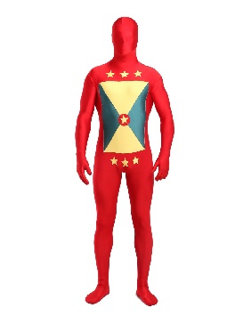 Grenada Flag Lycra Spandex Full Body Halloween Zentai Costume