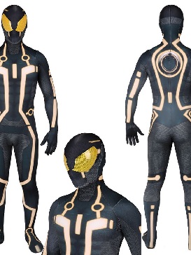 Genesis Cos Tron Yellow Bodysuit Stage Costumes Halloween Show Costumes