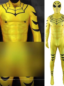 Supply Anime Fall Hero Dragon Spider Yellow Bodysuit Cosplay Halloween Costumes Show Costumes