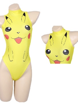 Supply Anime Two-dimensional Pikachu Swimsuit Bikini Pikachu Swimsuit Anime Cosplay Zentai Suit Halloween Cosplay Costumes
