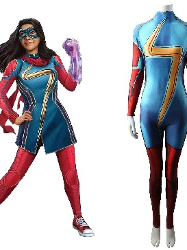 Ms. Marvel Cos Captain Marvel Costume Cosplay Iman Vellani Halloween Cosplay Costumes