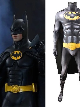 Supply Michael Keaton's Version of Batman Black Cosplay Costumes Halloween costume