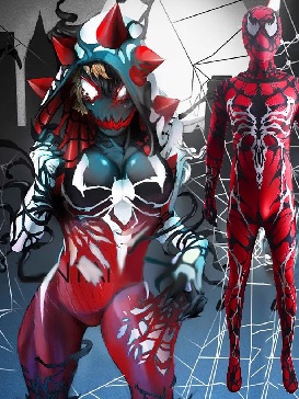 Venom Venom Massacre Red Hero One-piece Tights Anti-venom Halloween Costume