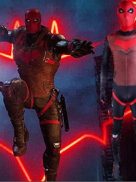 Dc Gotham Knights Red Hood Cosplay Costume Tights Cosplay Halloween Costumes Stage Show Costumes
