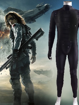 Captain America 2 Winter Soldier Bucky Winter Soldier Costume Cosplay Halloween Costume