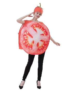 Supply Halloween Fruit Slice Play Costume Adult Vegetable Tomato Stage Show Costumes Tomato Cos