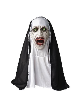 Supply the Conjuring 2 Nun Mask Halloween Scary Makeup Mask Ghostly Scary Scary Latex Head Cover Nun
