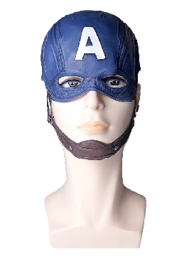 Supply Latex Head Cover Captain America Head Cover Cosplay Costume Anime Latex Mask