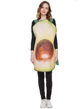 Halloween New Style Avocado Costumes Show Costumes Avocado Fruit Jumpsuit Cosplay Costume
