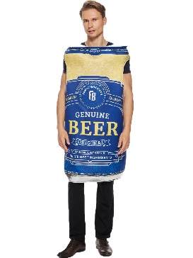 Halloween New Style Canned Beer Costume Spoof Sponge Costume Party Show Costumes Jumpsuit