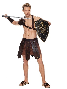 Supply New Style Halloween Roman Warriors Cosplay Costume Stage Show Costumes Spartan Warrior Party Show Costumes