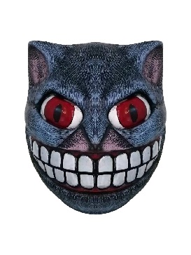 Halloween Fairy Tale Alice in Wonderland Cheshire Cat Scary Animal Latex Head Cover