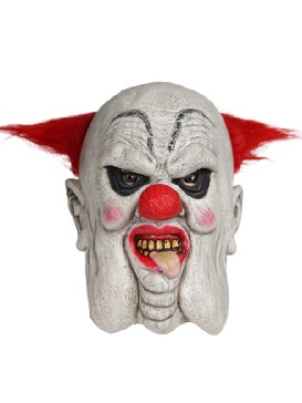 Supply Big Red Round Nose Scary Clown Latex Head Cover Halloween Party Funny Makeup Mask