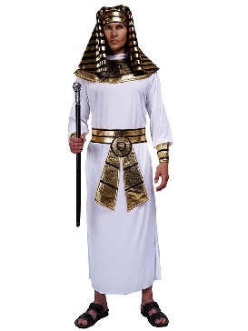 Supply Halloween Adult Ancient Egyptian Men Pharaoh Costume Egyptian King Robe Male Man Pharaoh Cosplay Costume