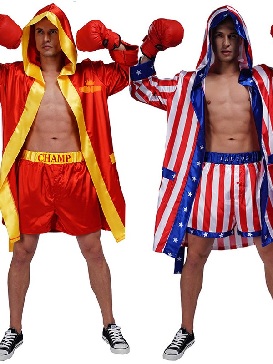 Supply Halloween Adult Men Boxer Cosplay Costume Stage Costumes Male Man Boxing Party Show Costumes