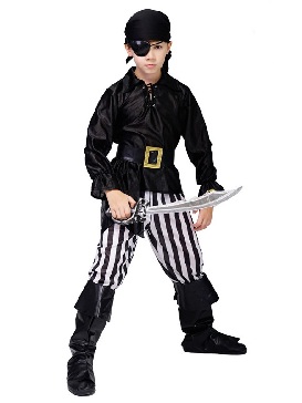 Supply Halloween Boy Pirate Costume Little Boy Cool Pirate Stage Show Party Costume Cos