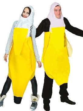 Adult Spoof Banana Costume Halloween Costume Cosplay Stage Costume Masquerade Party Show Costumes