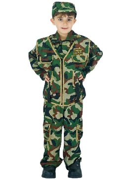 Halloween Cosplay Costume Kids Camouflage Soldier Costume Cosplay Costume