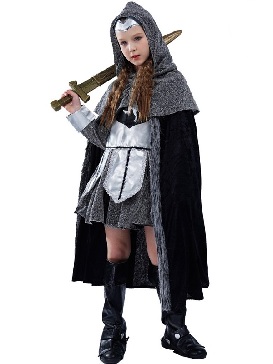 Little Girl Knight Costumes Show Costumes Masquerade Stage Costumes Halloween Costumes Cosplay Costumes