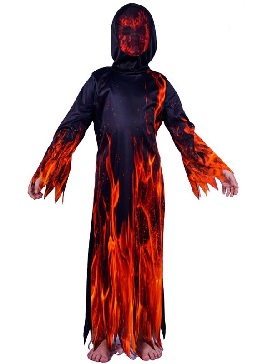 Supply Children's Halloween Flame Little Devil Robe Cosplay Costume Stage Party Costume Kids Reaper Show Costumes
