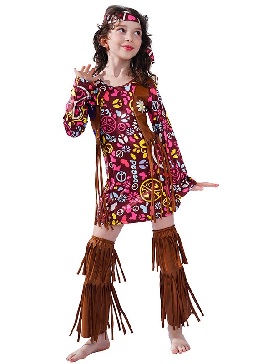 Hippie Vintage Skirt Hiphop Style Stage Costumes Show Costumes Cosplay Costume Party Wear Clothing