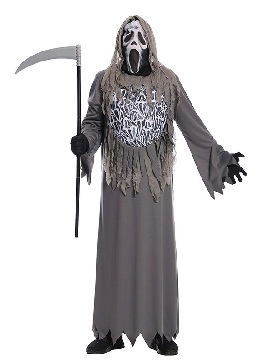 Halloween Male Man Gray Horror Chain Ghost Halloween Party Costume Stage Show Costumes