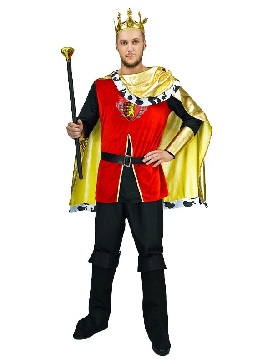Men European Kings Halloween Cosplay Costumes Male Man British Kings Stage Show Costumes