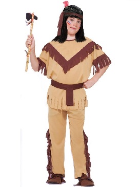 Halloween Little Boys Kids Native American Cosplay Costume Stage Show Party Costume Costume Cosplay Costume T