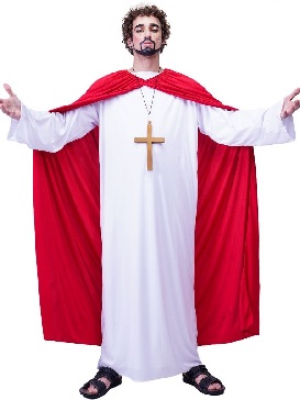 Halloween Adult Men Priest Missionary Cosplay Costume Party Costume Male Man Jesus Stage Show Costumes