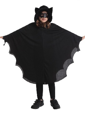 Halloween Kids Vampire Bat Hooded Party Costume Bat Cosplay Costume Stage Costume