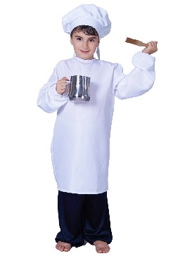 Halloween Little Boys Carnival Party Chef Costume Kids Little Boys Stage Character Show Chef Costume